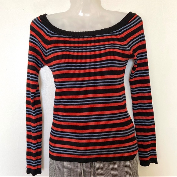 Forever 21 Striped Long Sleeve Sweater - Picture 2 of 4